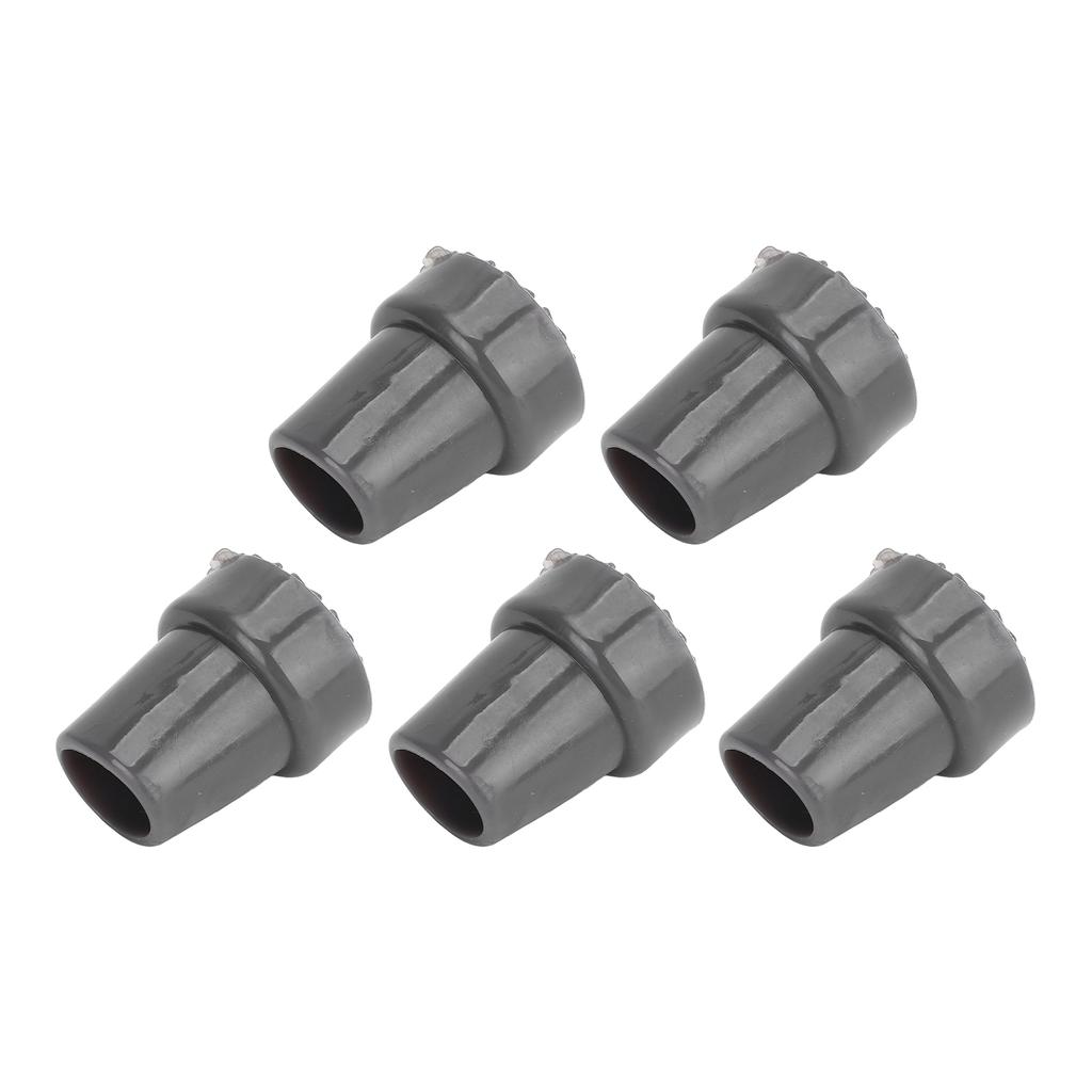 5PCS 22mm Single Angle Cane Tips Imitation Tire Texture Preservative Nonslip Rubber Translucent 7Celsius8in Crutch Tips for Cane