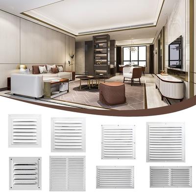 Síťka vzduchového systému Kryt obrazovky Větrací kryt Větrací otvory pro topení a chlazení Deska Okno Čtvercový větrací otvor