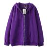 Men's Solid Color Full Zip Hoodie Sweatshirt