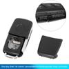 Kunststoff Schlüsselhülle Schwarz Schlüsselanhänger Hülle 3 Tasten Schlüsselhülle Schlüsselhülle Hülle für VW
