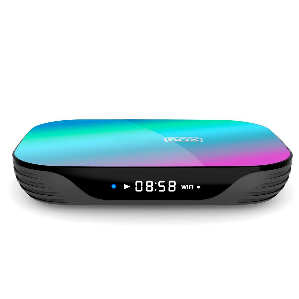 TV Box 4GB RAM 2.4GHz 5GHz Dual WiFi BT Quad Core 8K Set Top Box for Home Bedroom