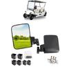 Folding Golf Cart Rearview Mirror Replacement Universals Golf Car Side View Mirror Convenient to Installation