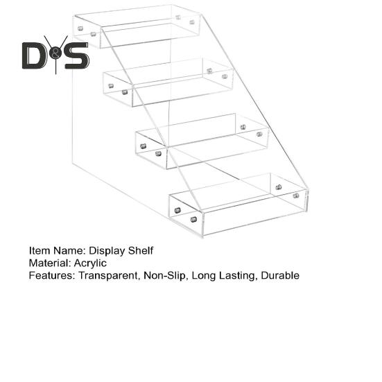 Transparent Acrylic Display Stand Multi-layer Strong Load-bearing Easy Assembly Perfume Organizer Versatile Display Stand Shelf