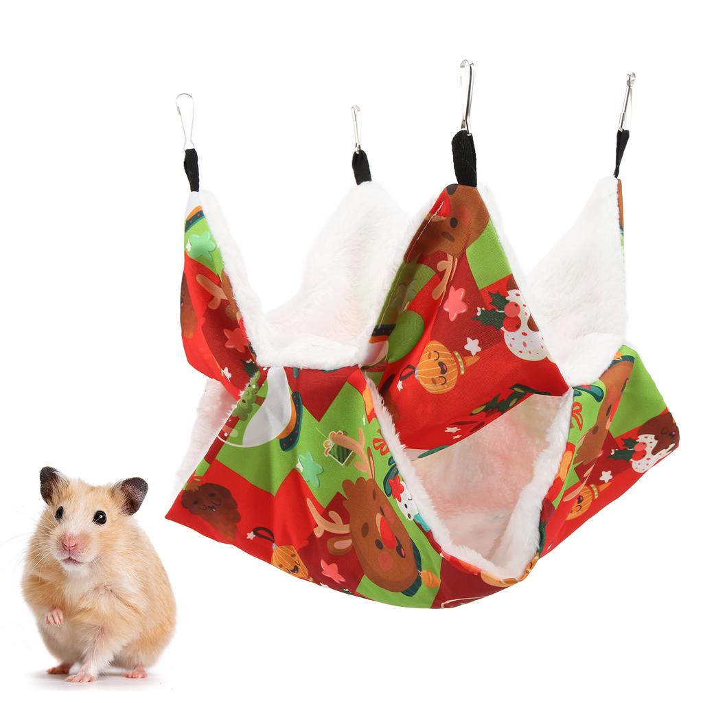 Hamster Double Layer Hammock Ing Bed Small Pet Cage Hammock for Hamster Guinea