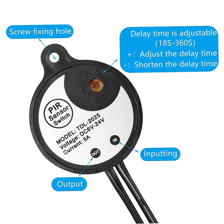 Infrared Sensor LED Light for Wardrobe (5-24V)