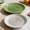Non-Slip Garlic Ginger Grater Ceramic Garlic Paste Grinding Tray  Fruit Puree