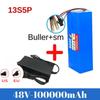 48V 13s5p 100ah Lithium Battery Pack 48v 100000mAh 250W-2000W Citycoco Motorized Scooter Batteries Built in 50A BMS