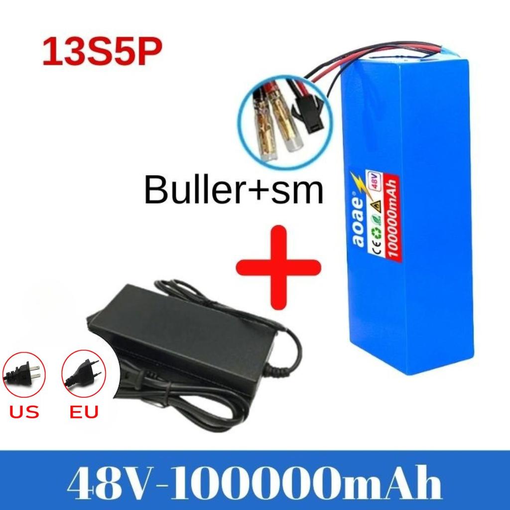 48V 13s5p 100ah Lithium Battery Pack 48v 100000mAh 250W-2000W Citycoco Motorized Scooter Batteries Built in 50A BMS
