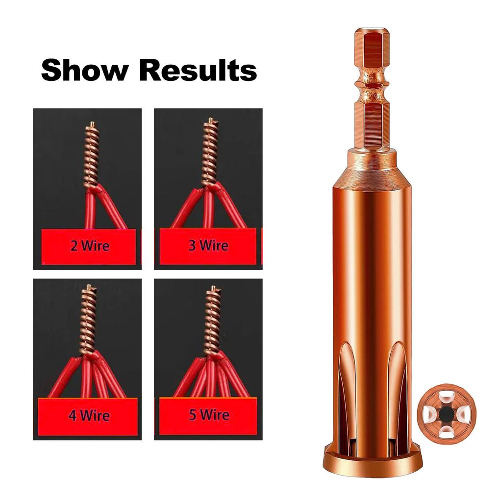 Automatic Peeling And Doubling Device Electrician Steel Wire Twisting Tool Wire Stripper Tool Kit Quick Connector Electrical
