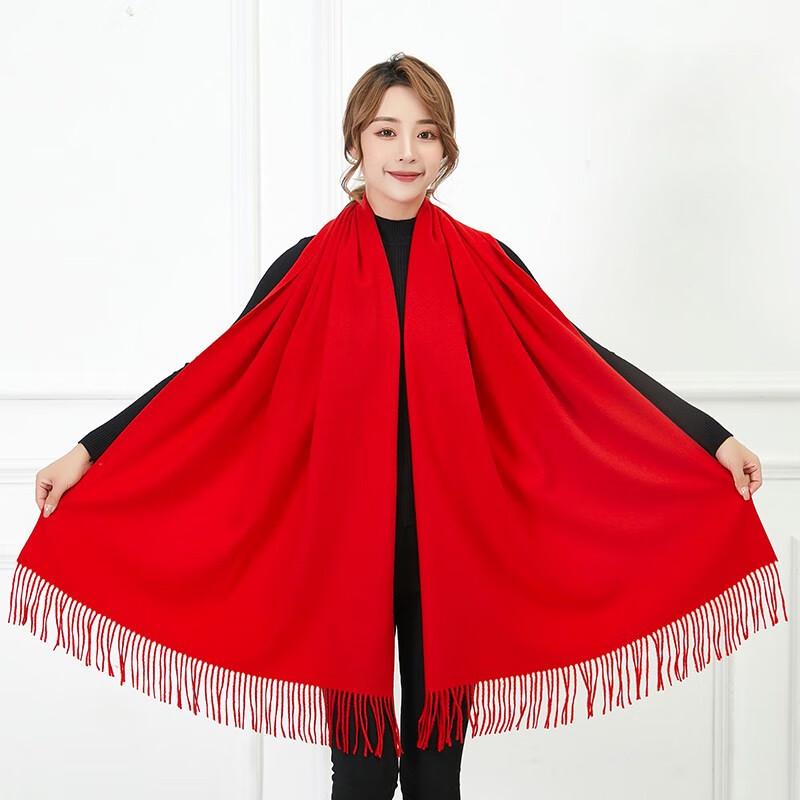 Red Velvet Scarf