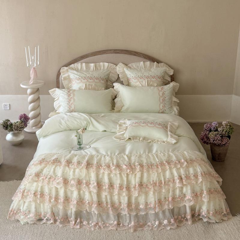 2026 100s Long-Staple Cotton Lace 4-Piece