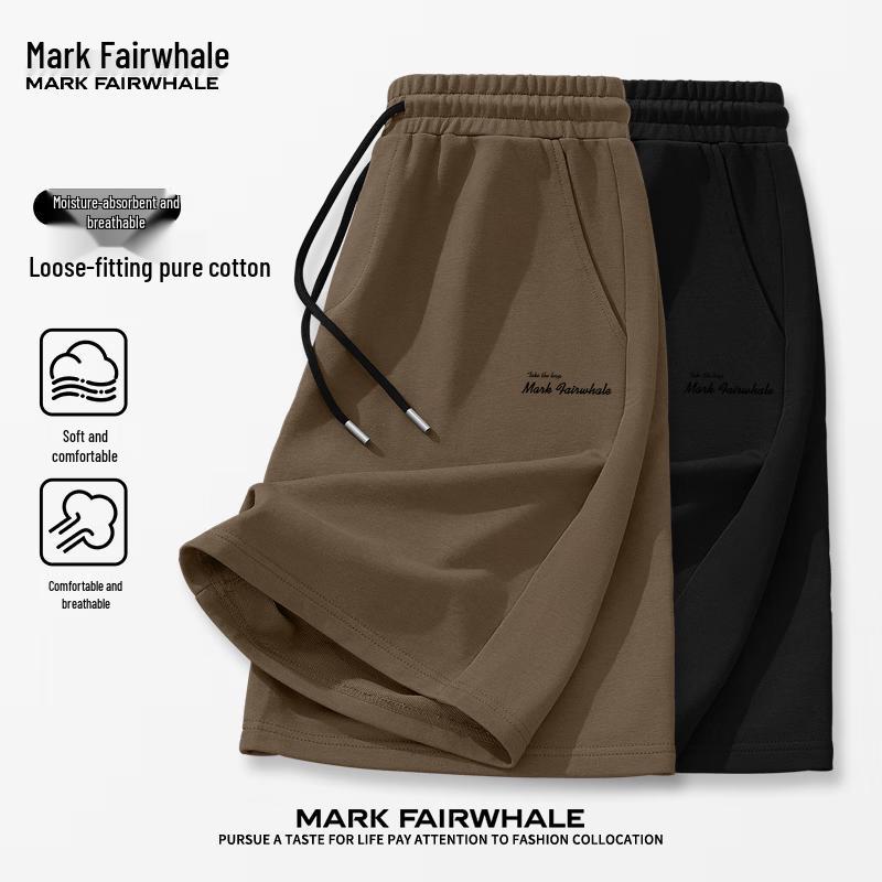 MARK FAIRWHALE Men's Pure Cotton Casual Shorts