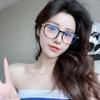 Anti-Computer Radiation Glasses Frame Anti-Blue Light Fashion Plain Glasses Eye Protection Versatile Korean Female Tide Street Shot