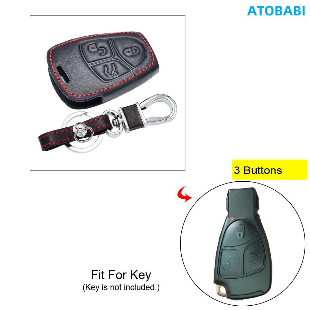 Leather Car Key Cover Bag For Mercedes Benz A B C E G S R Class AMG W213 W223 W206 W222 E200 E300 Remote Control Fobs Shell Protector Case