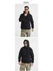 Men's Winter Camouflage Hooded Sweatshirt - Thick Fleece Lined, Warm, Outdoor Tactical Sport