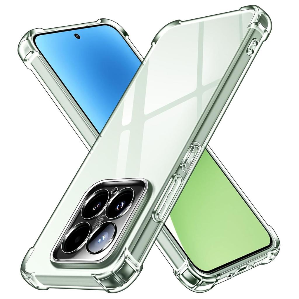 TPU Transparent Case for Xiaomi 15 Mi 15 5G Protective Cover Four Corners Shockproof Bumper Coque Fundas