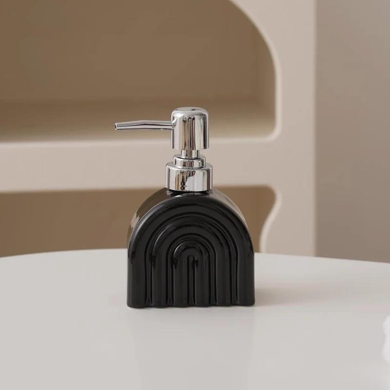 Ceramic Lotion Bottles Soap Dispenser Hand Soap Bottle Home Bathroom Accessories Dispensing Bottle Shower Gel Shampoo Bottles