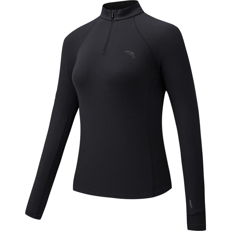 Anta Women s Slim Fit Half-Zip Running Long Sleeve Tee 2XL