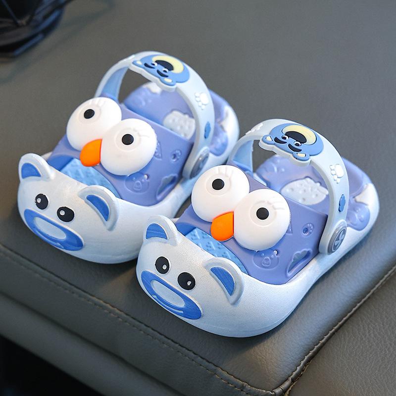 

Children s hole shoes boys and girls EVA fashion inside and out wear trend versatile cute cartoon 18/19 yards [inner length 11.5CM]
