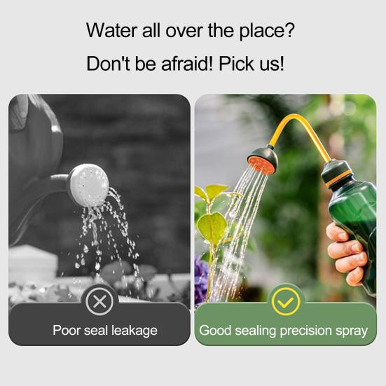 450ml Vattenflaska Kläm Vattenflaska med Avtagbart Duschhuvud Liten Vattenkanna för Plantor Inomhusväxter Suckulenter