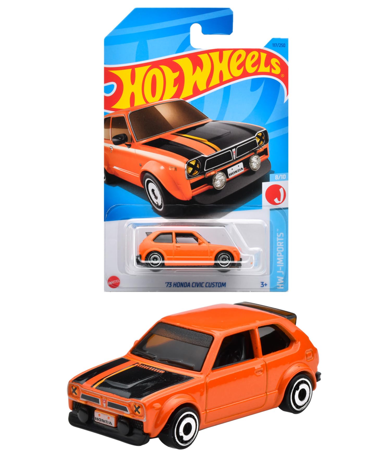 

MATTEL Hot Wheels Базовая машина Honda Civic Custom года HNK33 73 [3 ~]