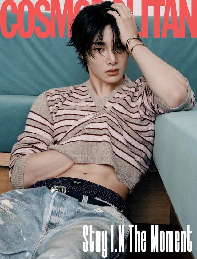 Cosmopolitan Corea 2025 Dicembre I.N &TEAM Kim Do-hoon NMIXX Jiwoo Jang Dongyoon