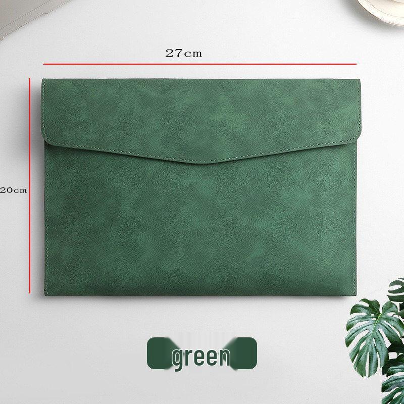 A4 Waterproof Leather File Folder, Large Capacity Business Document Bag with Custom Logo Options