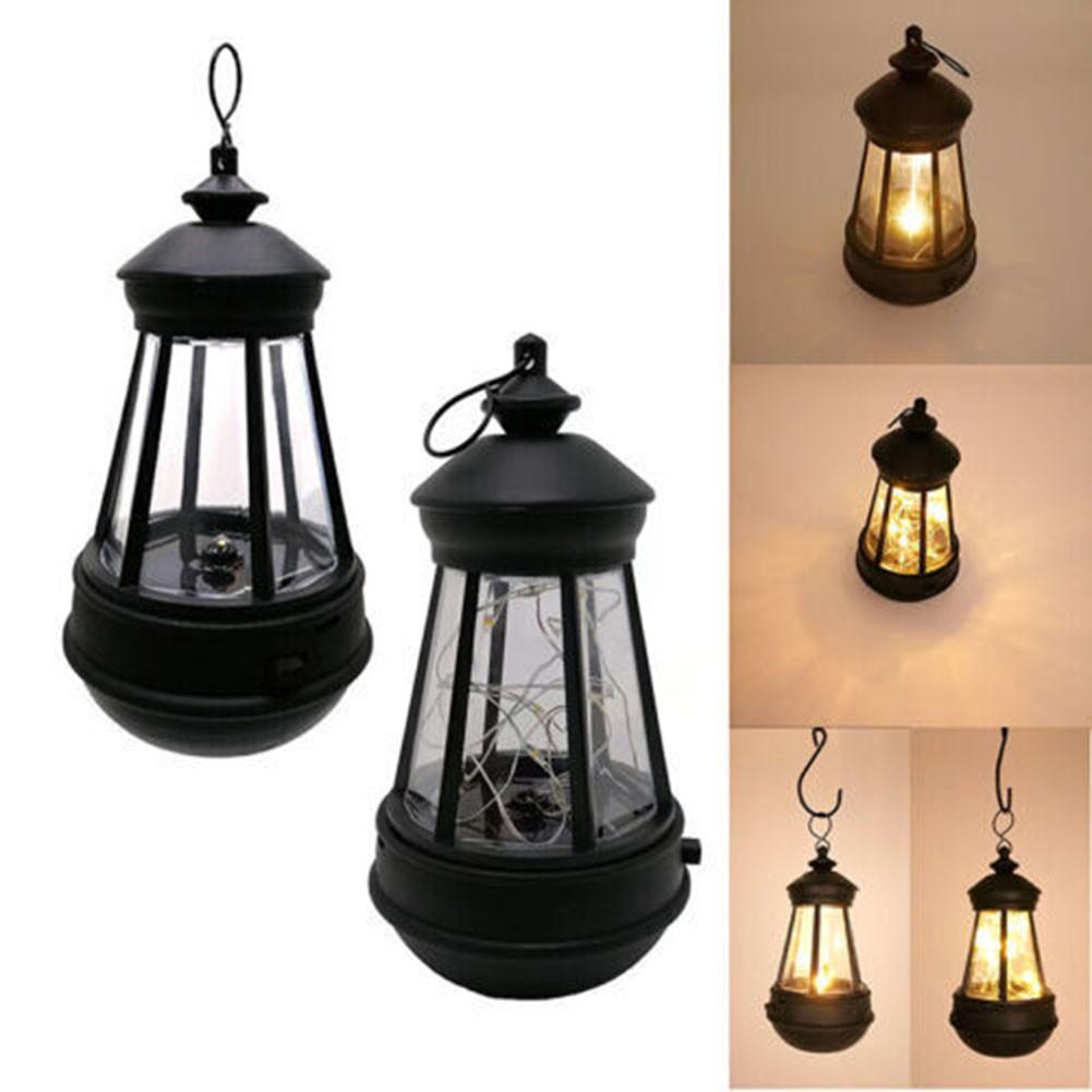 Garden Hanging Solar Powered Lantern Energy Saving Outdoor Night Light