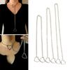 Hollow Heart Pendant Necklace for Women Slip Chain Choker Fashion Clavicle Chain Neckwear Wedding Party Jewelry Gift