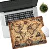 Nautical Map Mouse Pad Square Computer Office Game Table Mats Rubber Anti-slip Laptop Mousepads 45X40 Large 22x18 Small Desk Pad