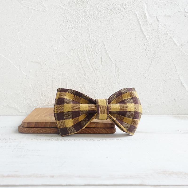 MUTTCO Pet Dog Plaid Bow Tie Collar - UBT-067 M