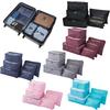 Packing Cubes 6pcs Luggage Storage Compression Organiser Travel Bags Suitcase