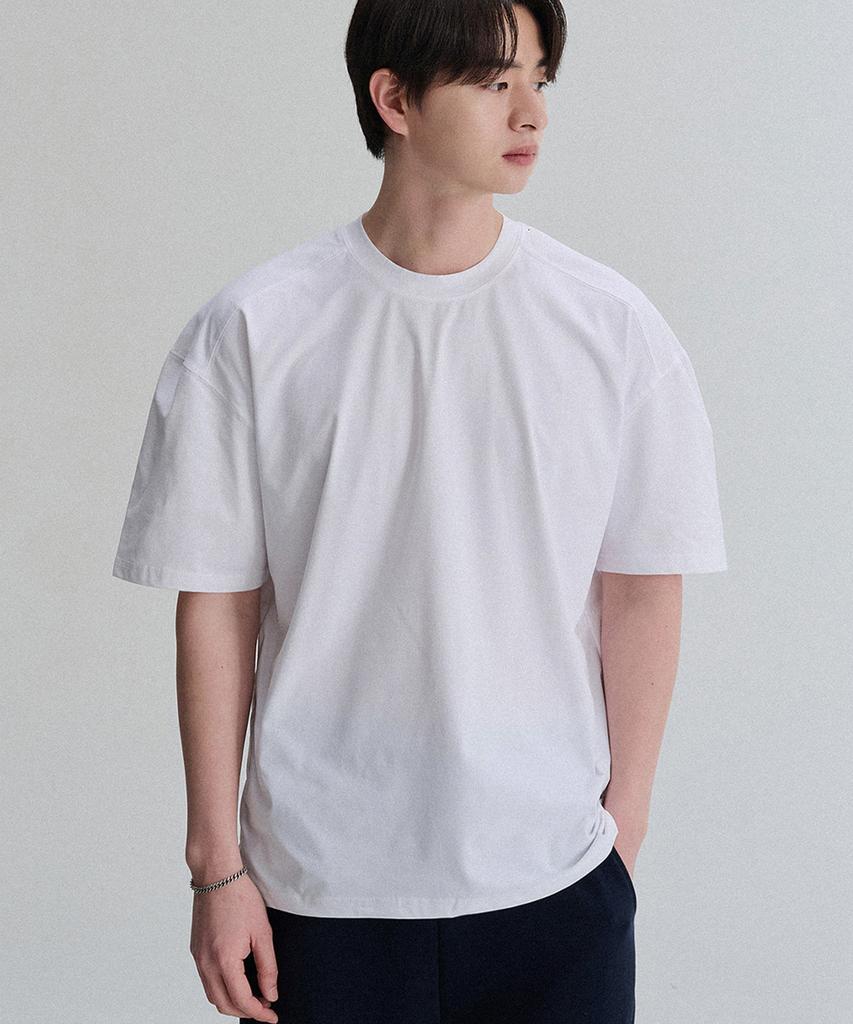 CREEDMENS Recycled Cutout Short Sleeve T-Shirt (White)