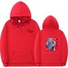 Unisex Anime-Inspired Hooded Sweatshirt With Ribbed Hem Loose Fit 81-90% Cotton 400g Weight Wear