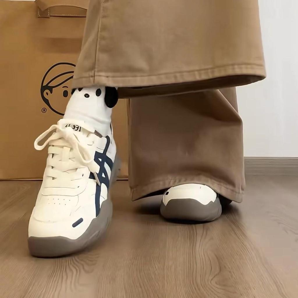 Damen-Leder-Sneaker aus Rindsleder mit dicker Sohle, höhenverstellende Freizeitsport-Schuhe, Herbst/Winter Kollektion 2025