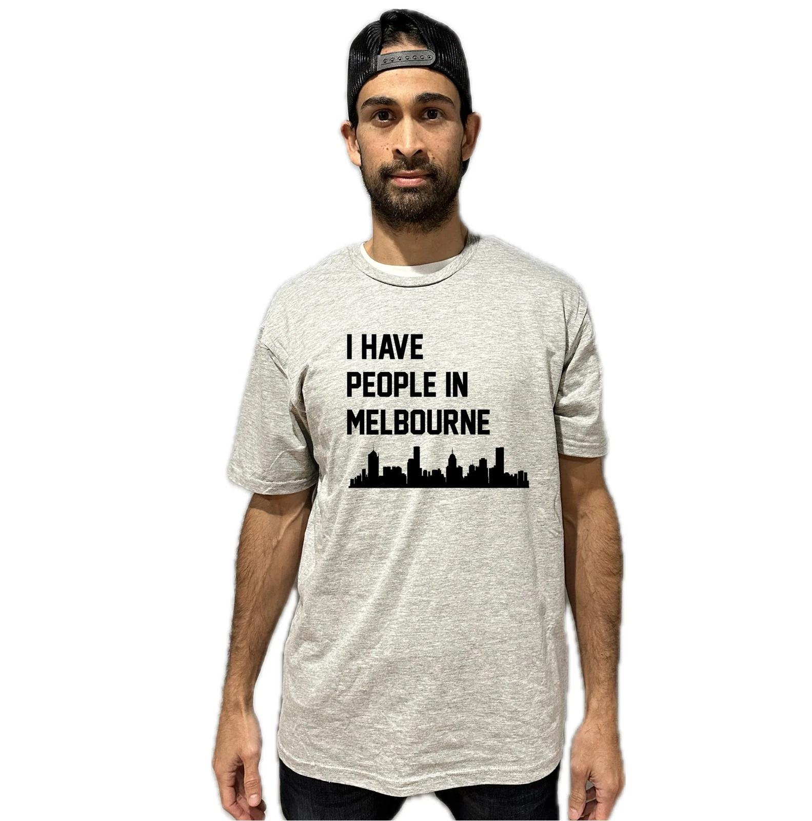 I Have People In Melbourne Australia Skyline T-Shirt 2XL