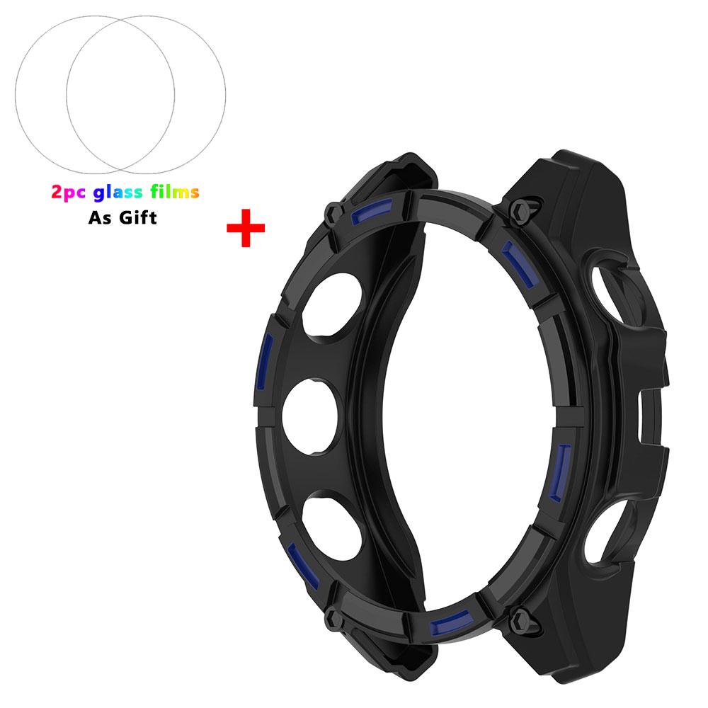 TPU Soft Silicone Case For Garmin Fenix 8 51mm 47mm 43mm Fenix8 Protective Cover Cases Tempered Glass Film Shell Watch Accessory