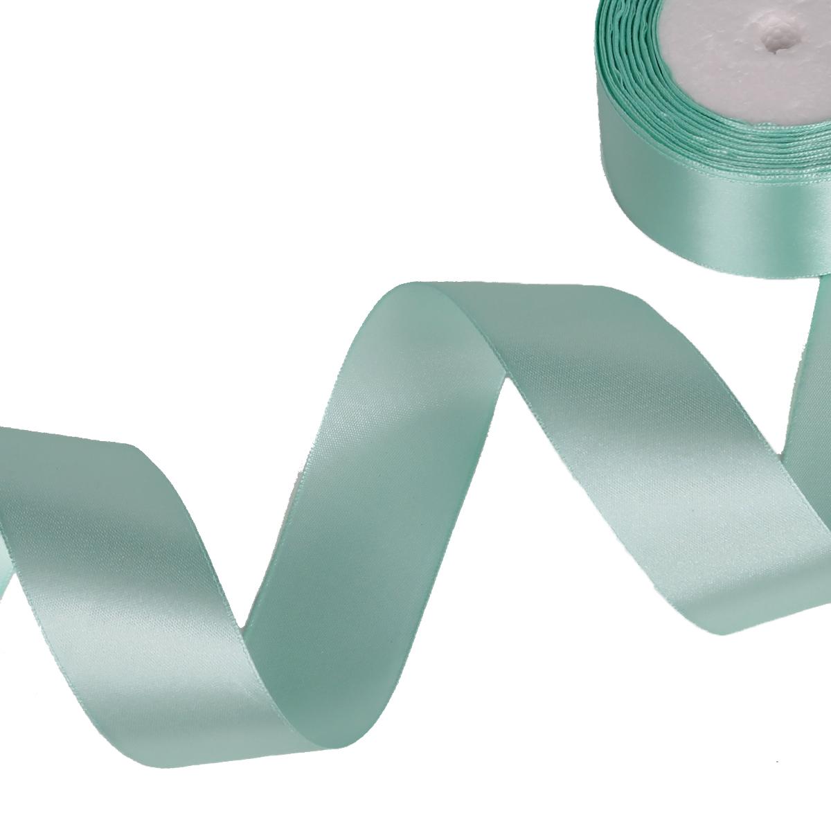 

25 ярдов атласные ленты для свадьбы, дня рождения, подарочная упаковка, рождественские принадлежности для Хэллоуина, фестиваля, ленты для рукоделия своими руками 38mm 25yards светло-синий