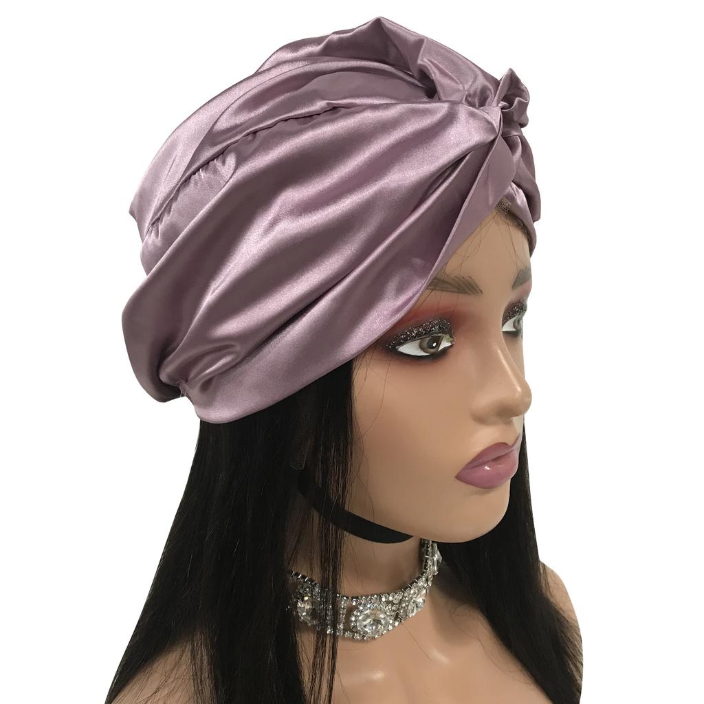 Luxury Design Soft Sleeping Cap for Women Daily Protecting Hair Wave Silk Satin Bonnet