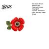 Women Suit Coat Brooch Flower Shape Enamel Oil Dripping Retro