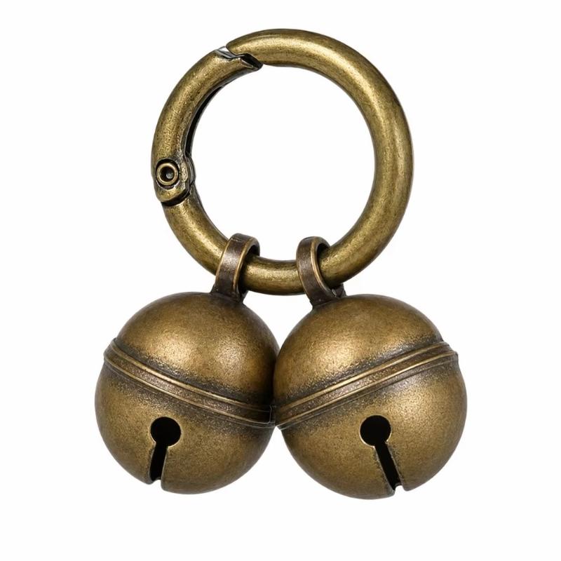 Copper Pet Collar Bells Extra Loud Anti-Theft Jingle Decor Charm for All Sized Pets Outdoor Use