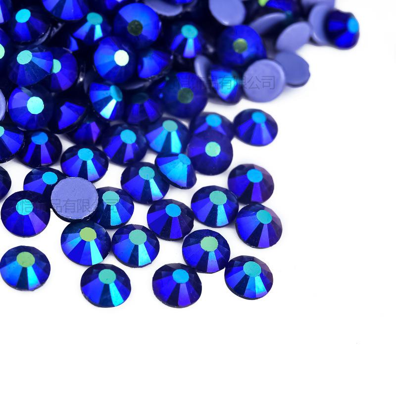 Imitation Austrian Diamond, Even Surface Hot Melt Adhesive Hot Diamond Ab Color Crystal Glass Diy Clothing Rhinestone Decoration