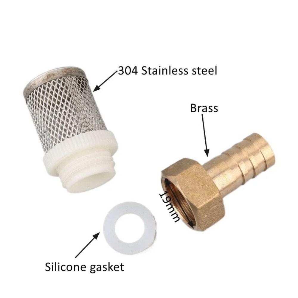 1Pcs Durable Sprayer Pump Hose Filter Brass Strainer Car Wash Filtering Net 6-19mm Stainless Steel Mesh Filter