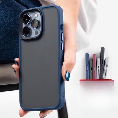 Skin Feel Suitable for IPhone15promax Mobile Phone Case 13 Translucent Frosted Apple 14 All Inclusive 11 Protective Case New