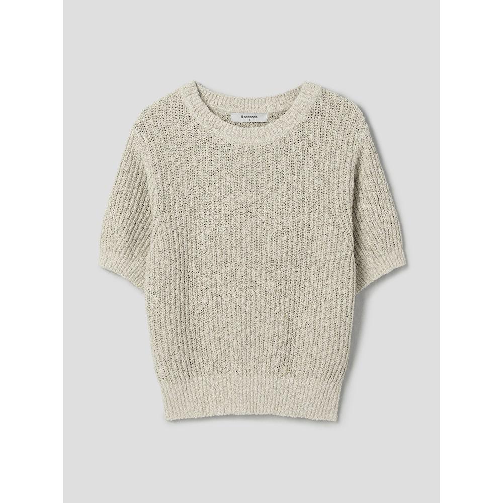 8SECONDS Round Neck Short Sleeve Pullover Light Green