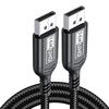 16K DP 2.1 Video Cable, 80Gbps Transfer Rate, 12Bit HDR & VRR Support, Displayport Cord For TV PC Monitor PS5 Xbox Multiple Lengths 1M 2M 3M 5M