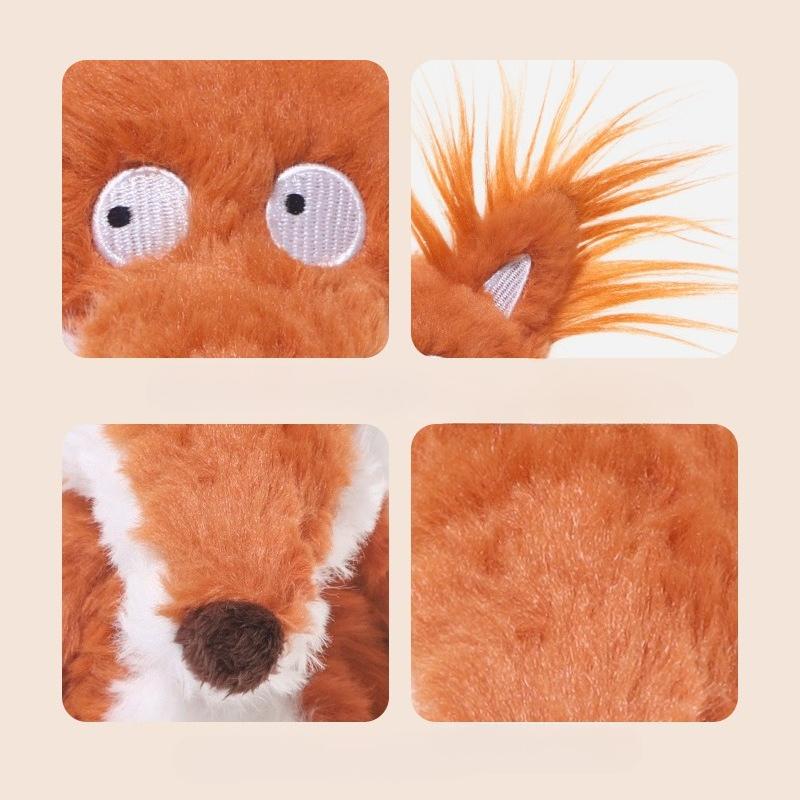 Children Funny Fox Plush Toy Cute Skin Friendly Stuffed Animal for Bedroom Living Room Decor Unique Birthday Gift for Toddler