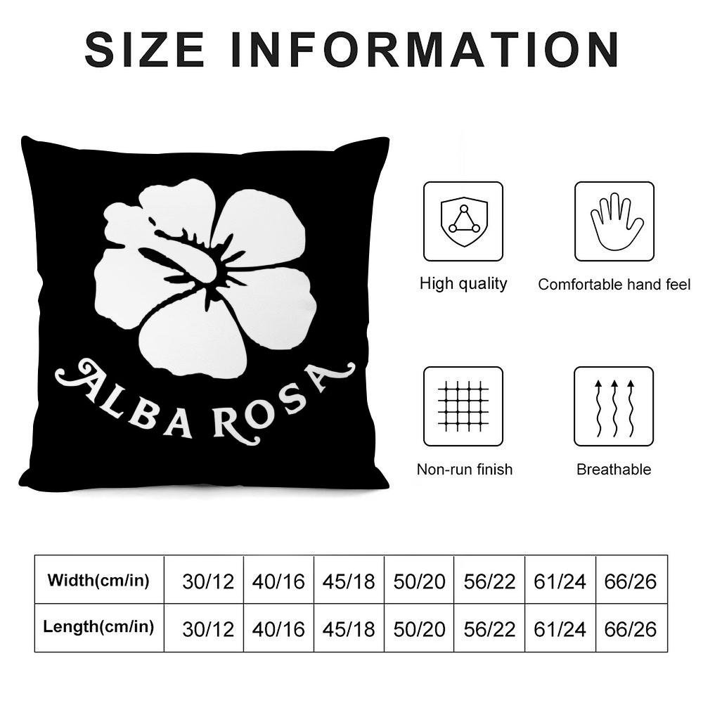 A-Albar Rosas Brand Cushion Cover Pillowcase Ultra Soft Skin Friendly Fabric Cloud Like Comfort & Concealed Zipper