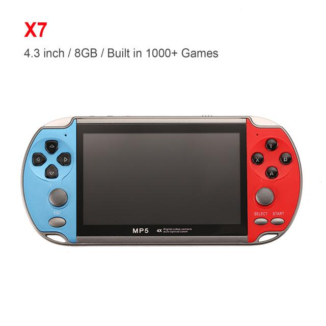 X12 Plus 3500 в 1 плеер для классических игр для детей, встроенная портативная игровая консоль в стиле ретро 16 ГБ, 7 дюймов, 64 бита X7