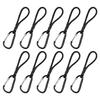 10PCS Heavy Duty BungeeCord Elastic Tie Strap String Carabiner Hooks Kayak Cycling Luggage Packing Ropes Camping Accessories